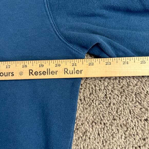 The North Face Sweatshirt Mens Small Blue White Half Dome Logo TNF Crewneck - Picture 6 of 12